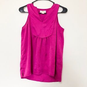 Anthro Maeve Fuschia Tank Top Blouse